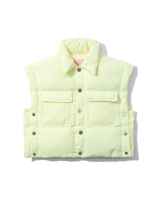 Bape Buttoned cropped Vesty Damske Žlté | SK-8231