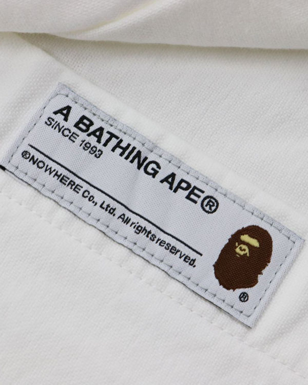 Bape Chambray Loose Fit Kosele Panske Biele | SK-1856