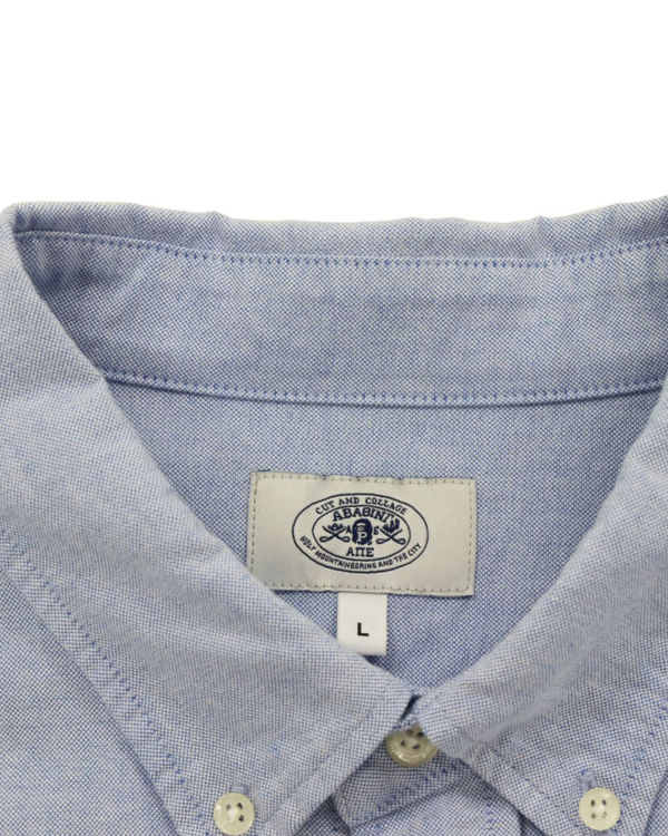 Bape Chambray Loose Fit Kosele Panske Modre | SK-7610