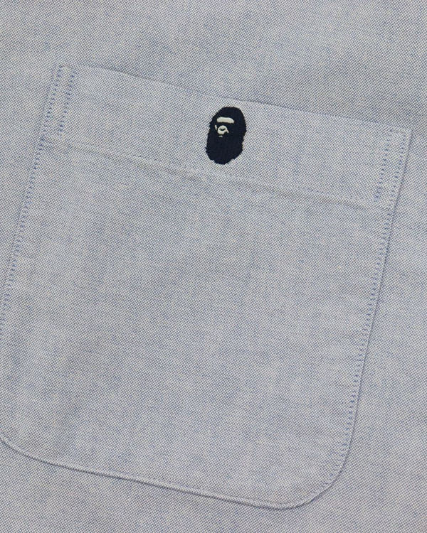 Bape Chambray Loose Fit Kosele Panske Modre | SK-7610