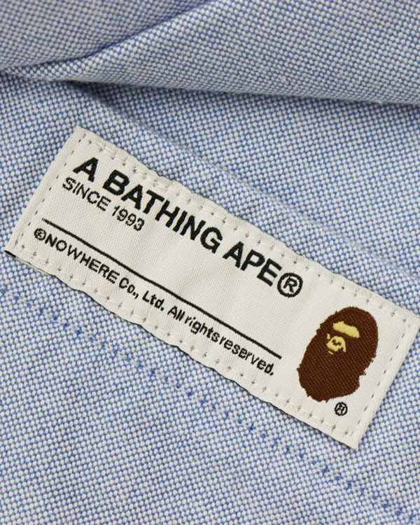 Bape Chambray Loose Fit Kosele Panske Modre | SK-7610