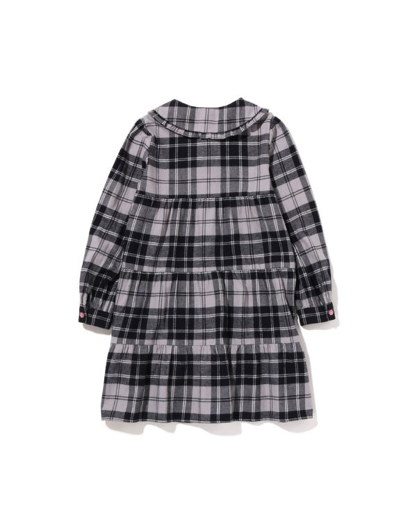 Bape Check Big Collar Onepiece Saty Detske Siva | SK-2174