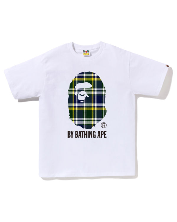 Bape Check By Bathing Ape Tricko Panske Biele | SK-3065