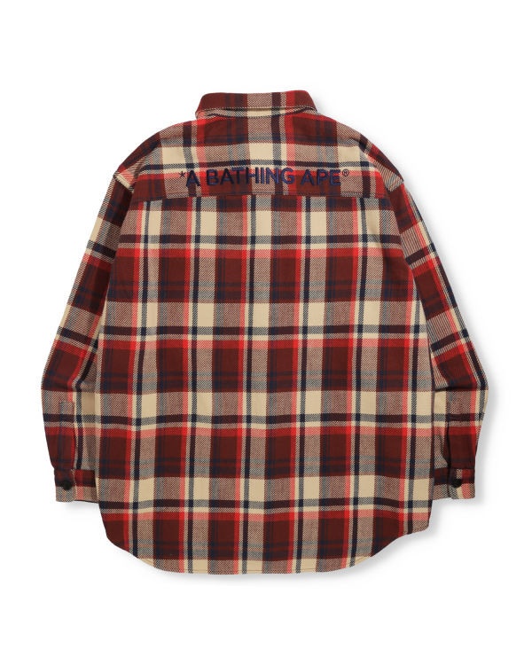 Bape Check Flannel Kosele Panske Svetlo Červené | SK-7296