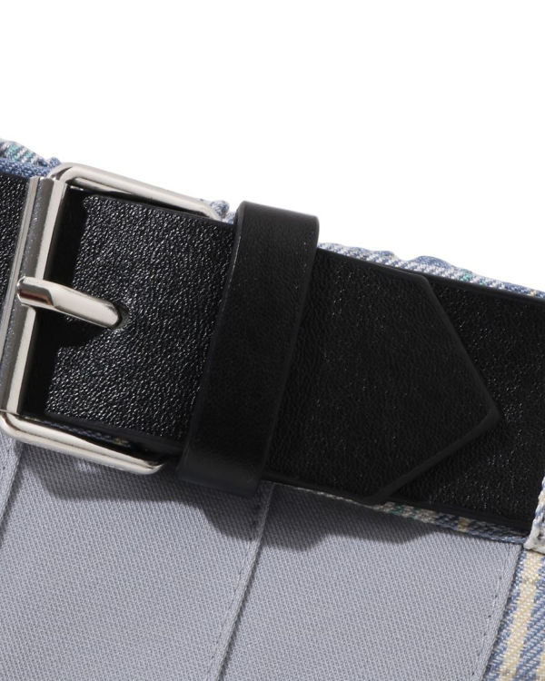 Bape Check Plisované Jr Sukne Detske Modre | SK-9106