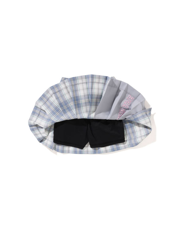 Bape Check Plisované Sukne Detske Modre | SK-9487