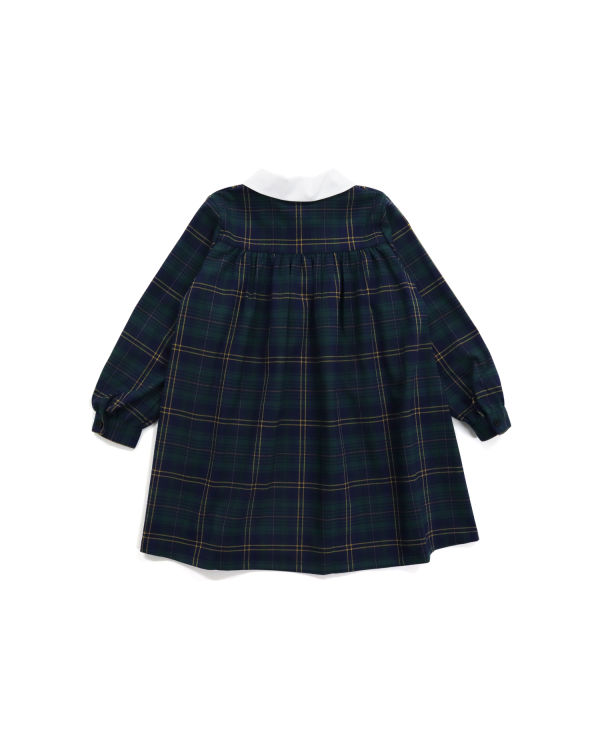 Bape Check Ribbon Onepiece Saty Detske Tmavo Zelene | SK-9437