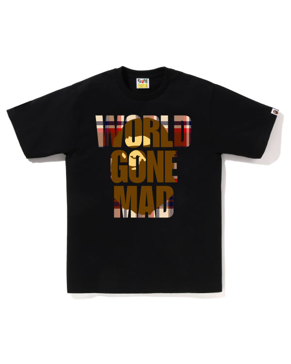 Bape Check WGM Ape Head Overlap Tricko Panske Čierne | SK-6049