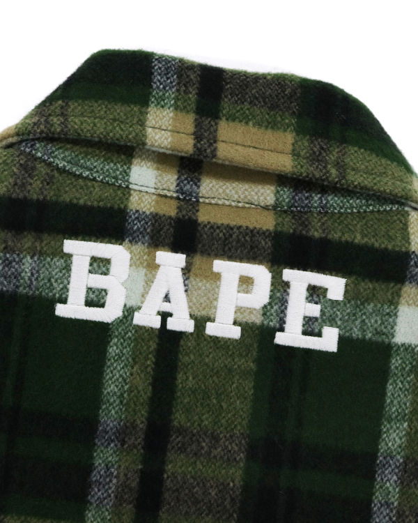 Bape Check Zip CPO Bundy Panske Zelene | SK-9304