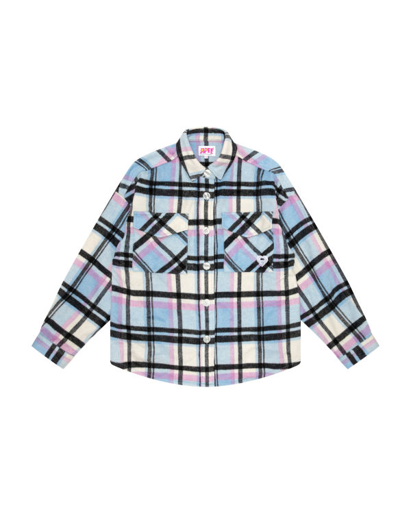 Bape Checked Kosele Damske Modre | SK-9734