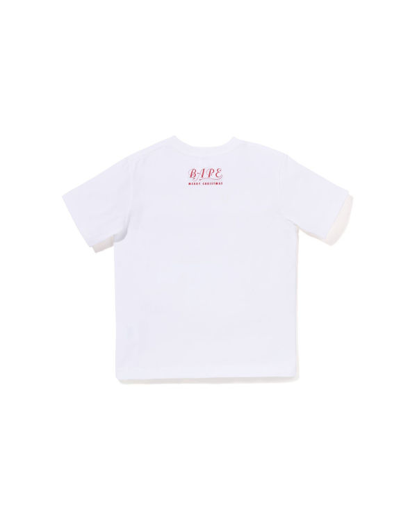 Bape Christmas Ape Head Tricko Detske Biele | SK-6907