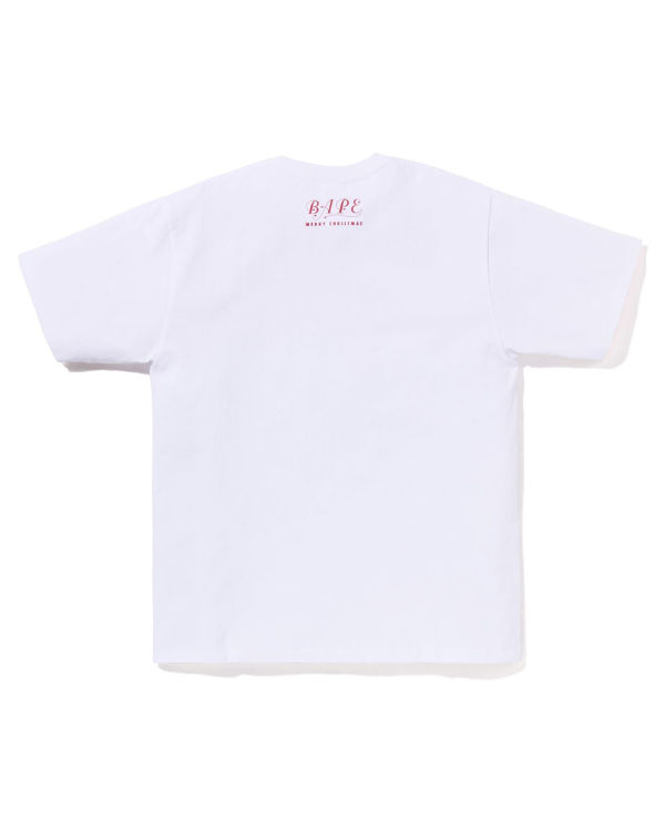 Bape Christmas Busy With Pracovná Tricko Panske Biele | SK-3128