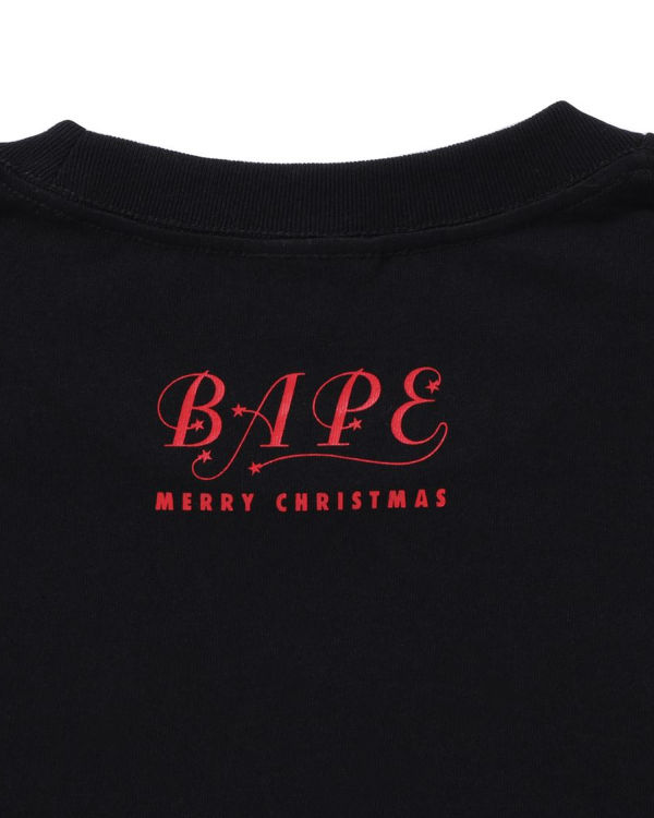 Bape Christmas Busy With Pracovná Tricko Panske Čierne | SK-5382