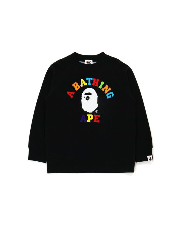 Bape College Applique Quilting Mikiny Detske Čierne | SK-7064