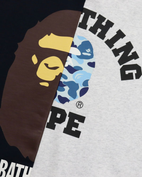 Bape College & By Bathing Loose Fit Mikiny Panske Námornícka Modrá Modre | SK-3569