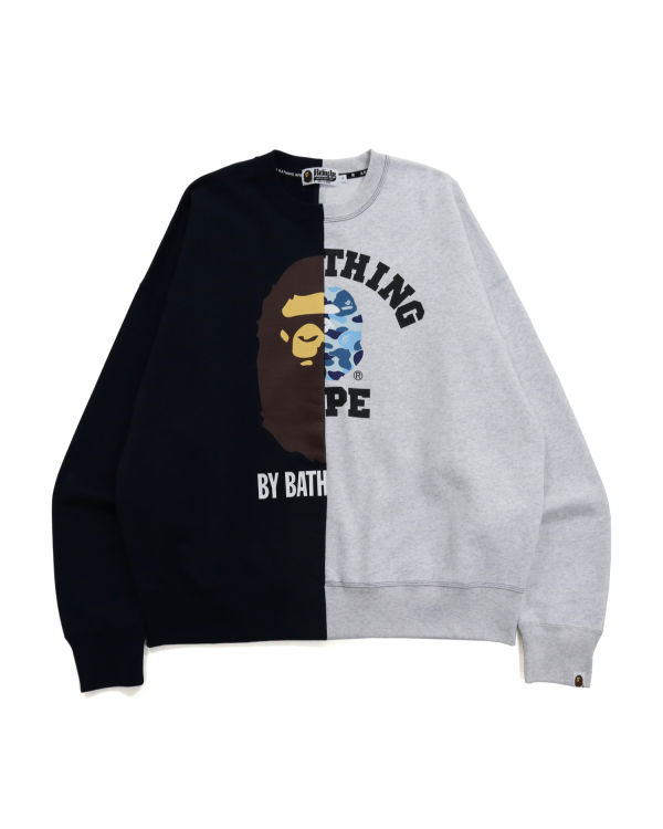 Bape College & By Bathing Loose Fit Mikiny Panske Námornícka Modrá Modre | SK-3569