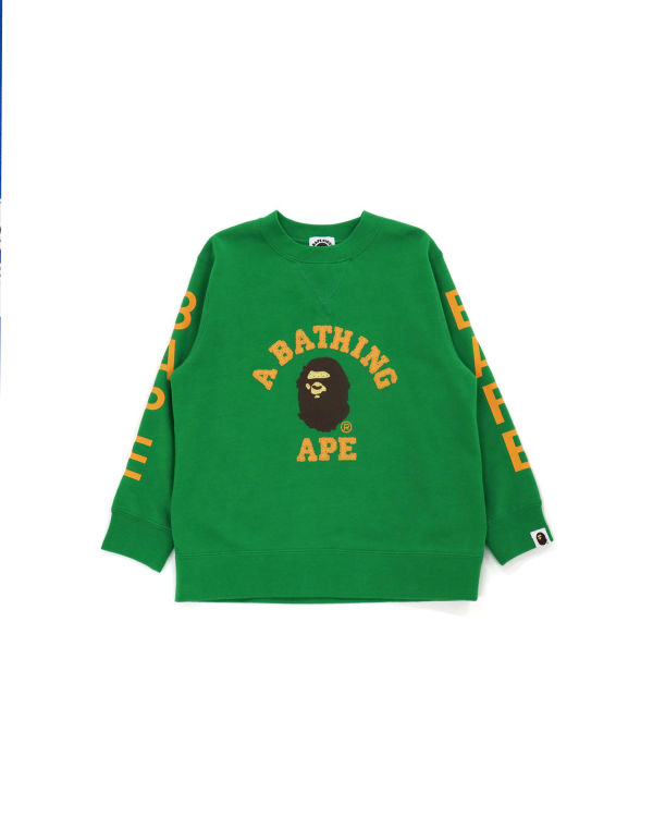 Bape College Crewneck Mikiny Detske Tyrkysový Zelene | SK-0729
