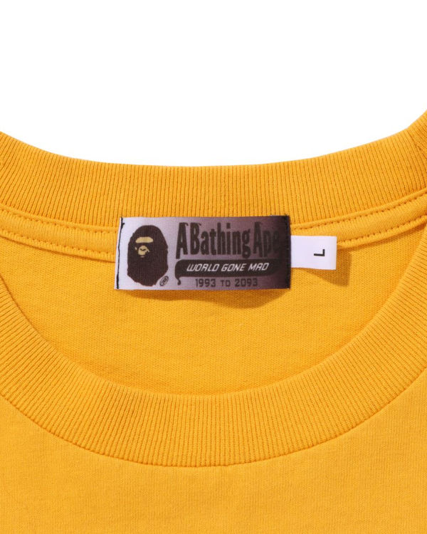 Bape College Gradation Relaxed Fit Tricko Panske Oranžové | SK-1234