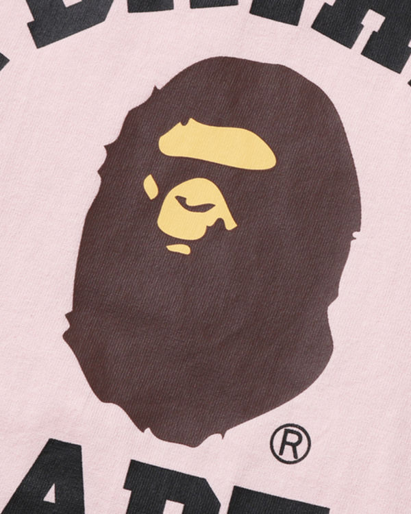 Bape College L/S Tricko Panske Ruzove | SK-4961