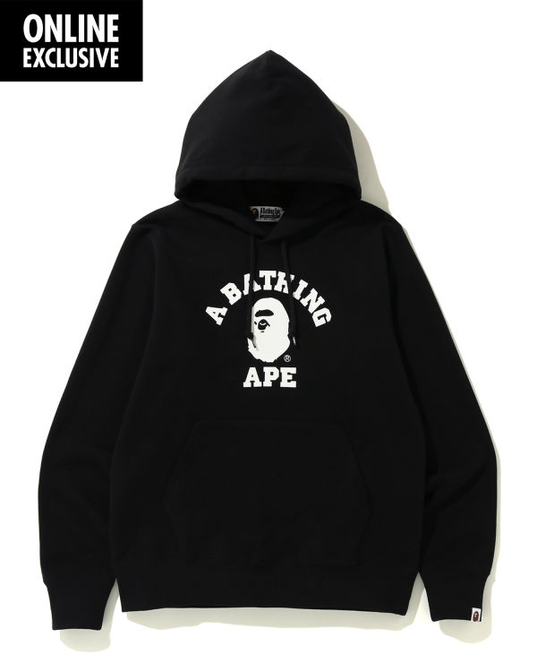 Bape College Mikiny S Kapucňou Panske Čierne | SK-1724
