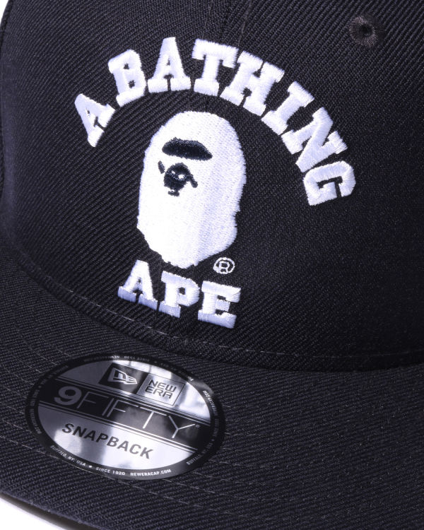 Bape College New Era Snap Back Caps Panske Námornícka Modrá Modre | SK-7526