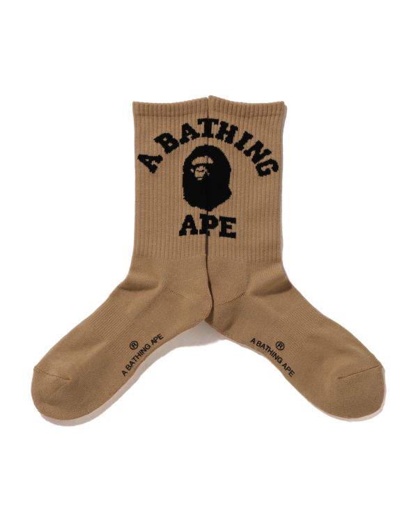 Bape College Ponozky Panske Béžové | SK-3726