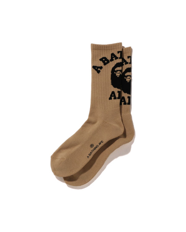 Bape College Ponozky Panske Béžové | SK-3726