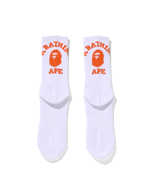 Bape College Ponozky Panske Oranžové | SK-7152