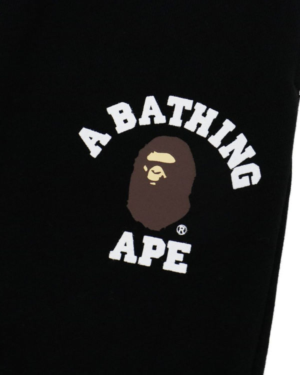Bape College Print Quilting Tepláky Detske Čierne | SK-0361