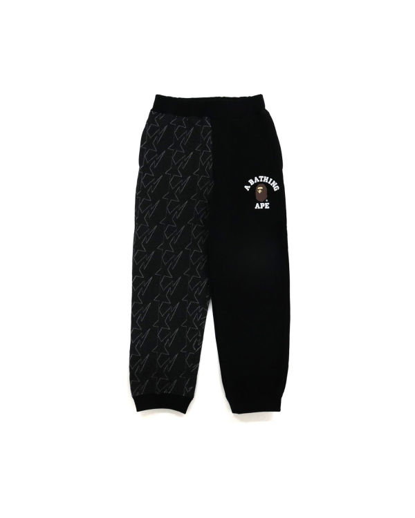 Bape College Print Quilting Tepláky Detske Čierne | SK-0361