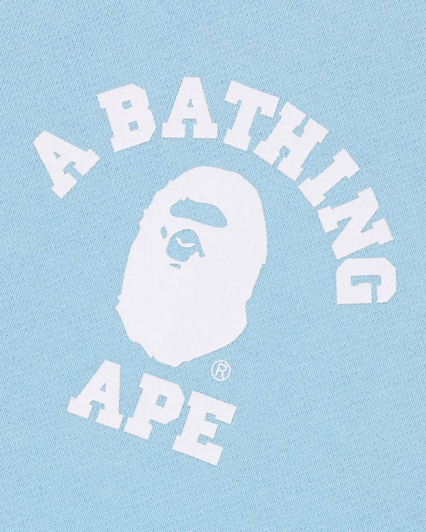 Bape College Relaxed Fit Full Zip Mikiny S Kapucňou Panske Svetlo Modre | SK-4861