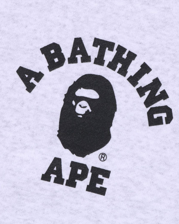 Bape College Relaxed Fit Full Zip Mikiny S Kapucňou Panske Svetlo Siva | SK-5460
