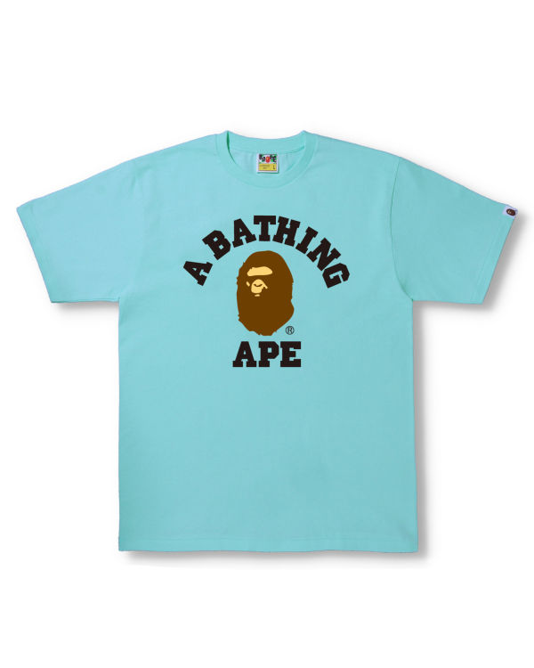 Bape College Tricko Panske Modre | SK-1396
