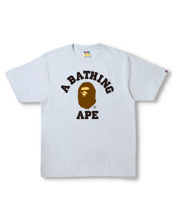 Bape College Tricko Panske Siva | SK-8214
