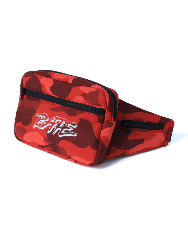 Bape Colour Camo Taška Do Pása Panske Svetlo Červené | SK-6459