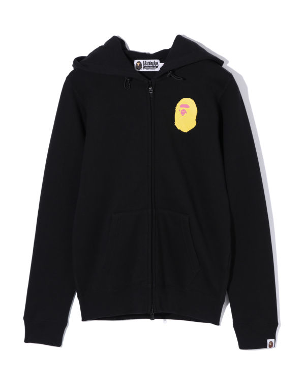 Bape Colours multi logo zip Mikiny S Kapucňou Damske Čierne | SK-8209