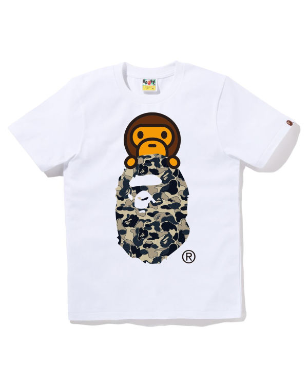 Bape Cookie Camo 2 Milo On Ape Head Tricko Damske Biele | SK-6420