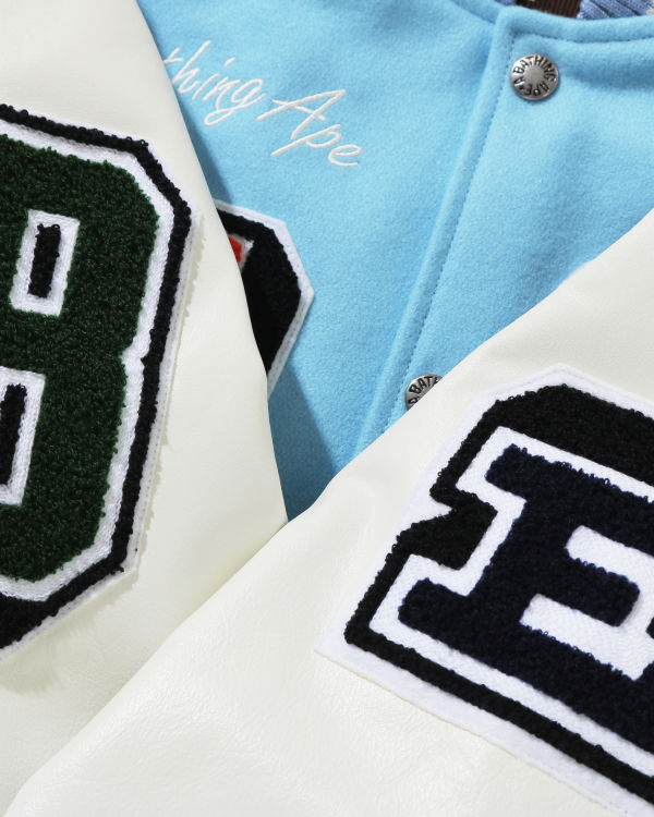 Bape Crazy Patch Varsity Bundy Panske Modre | SK-9130