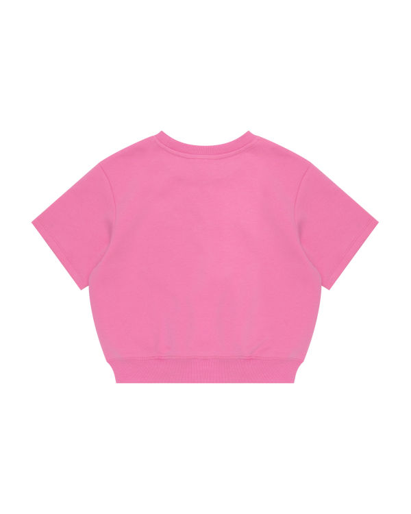 Bape Cropped logo Mikiny Damske Ruzove | SK-3627