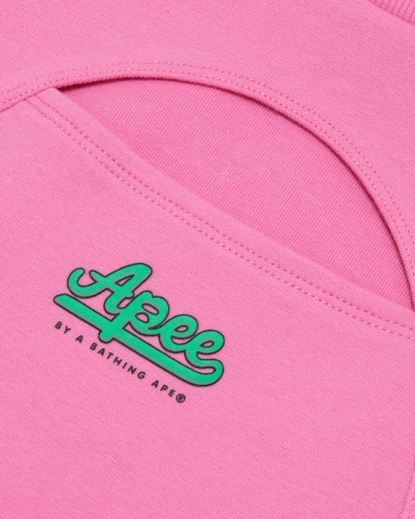 Bape Cropped logo Mikiny Damske Ruzove | SK-3627