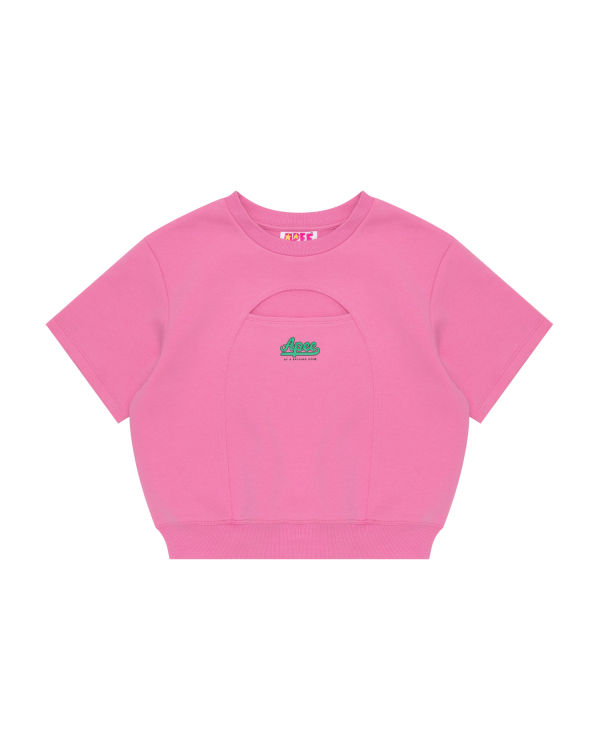 Bape Cropped logo Mikiny Damske Ruzove | SK-3627