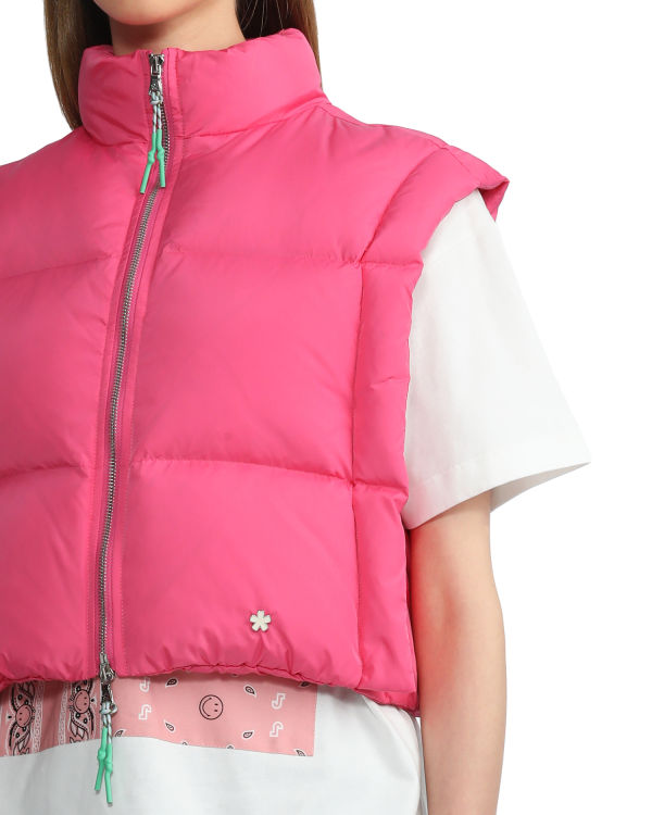Bape Cropped padded Vesty Damske Ruzove | SK-0814