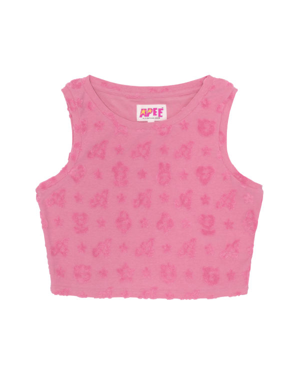 Bape Cropped pattern Vesty Damske Ruzove | SK-9756