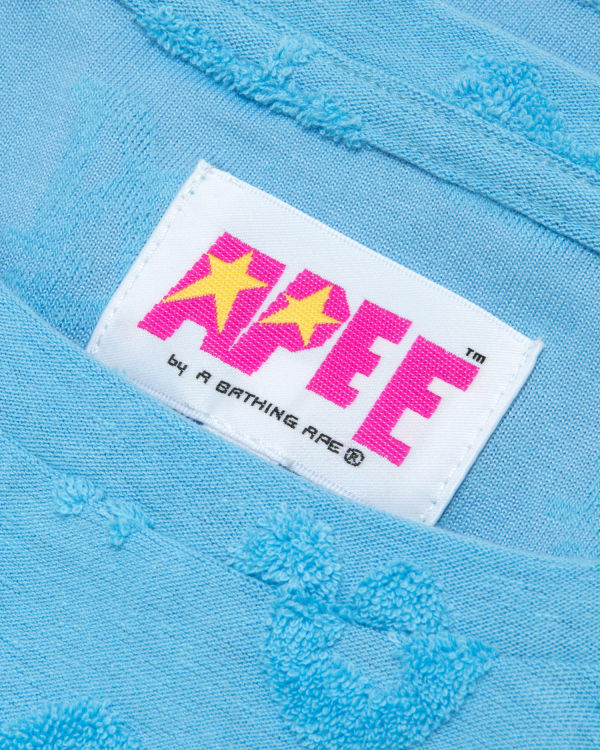 Bape Cropped pattern Vesty Damske Svetlo Modre | SK-6951