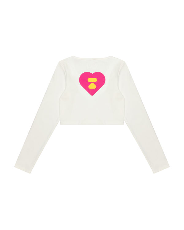 Bape Cropped slim cut Blúzky Damske Biele | SK-9368