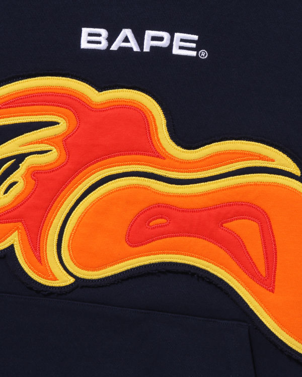 Bape Cutting ABC Camo Thermography Relaxed Fit Pullover Mikiny S Kapucňou Panske Námornícka Modrá Modre | SK-6237