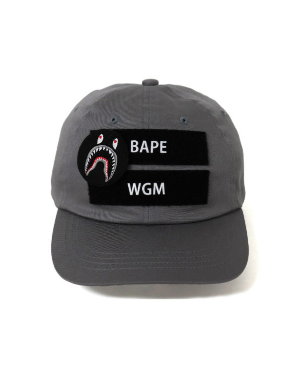 Bape Detachable Shark Patch Caps Panske Siva | SK-4812