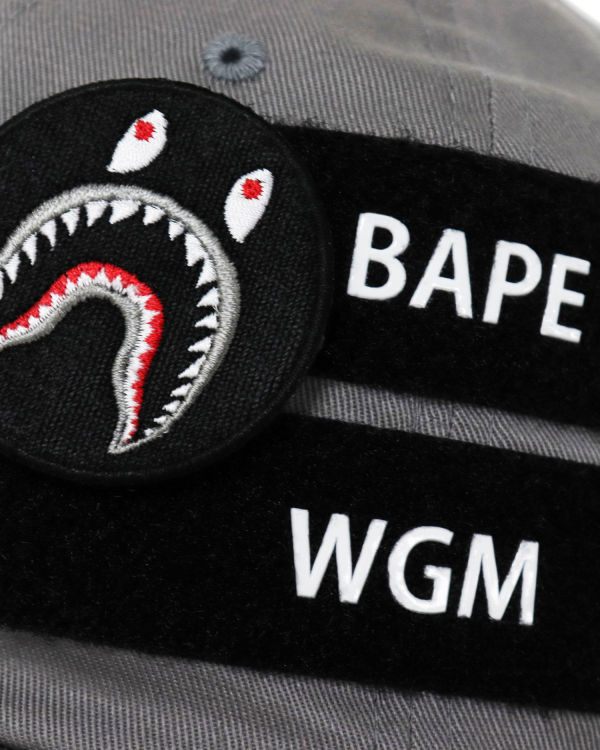 Bape Detachable Shark Patch Caps Panske Siva | SK-4812