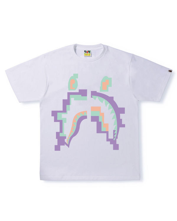 Bape Digitálny Shark Tricko Panske Biele | SK-1893