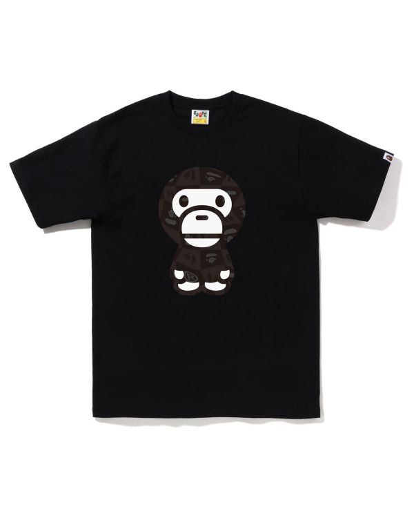 Bape Distortion Big Milo Tricko Panske Čierne | SK-0638